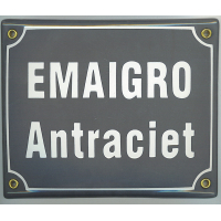 Naambord 16x20 cm horizontaal